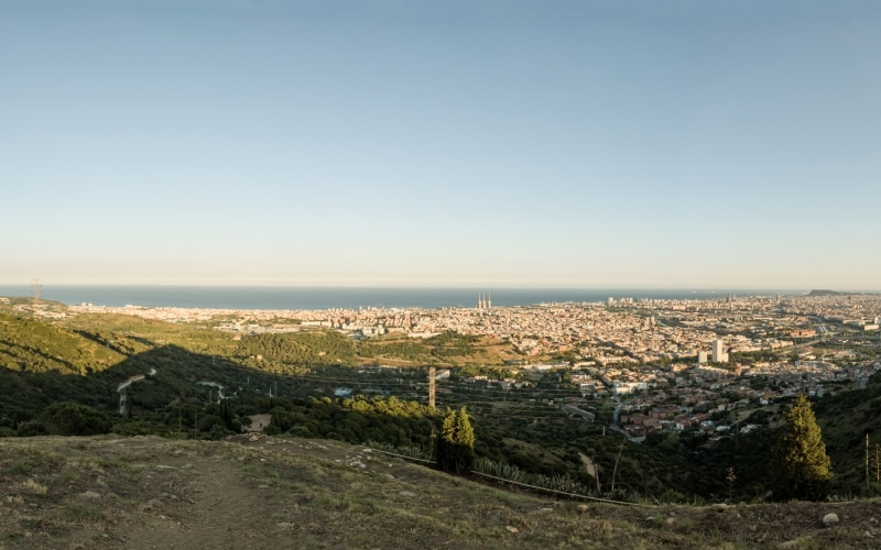 Barcelona desde el poblado íbero