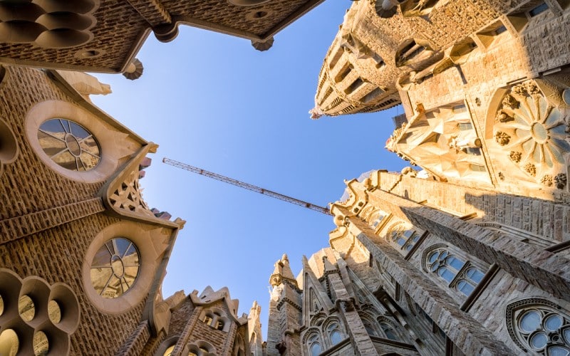 La Sagrada Familia desde su interior