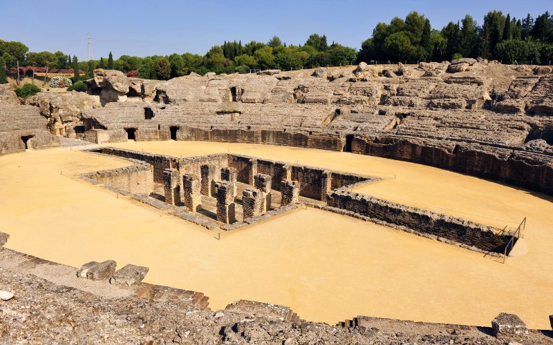 En Santiponce se encuentran las ruinas de Itálica