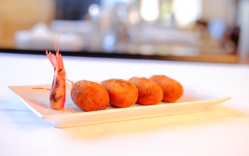 Croquetas con gambas
