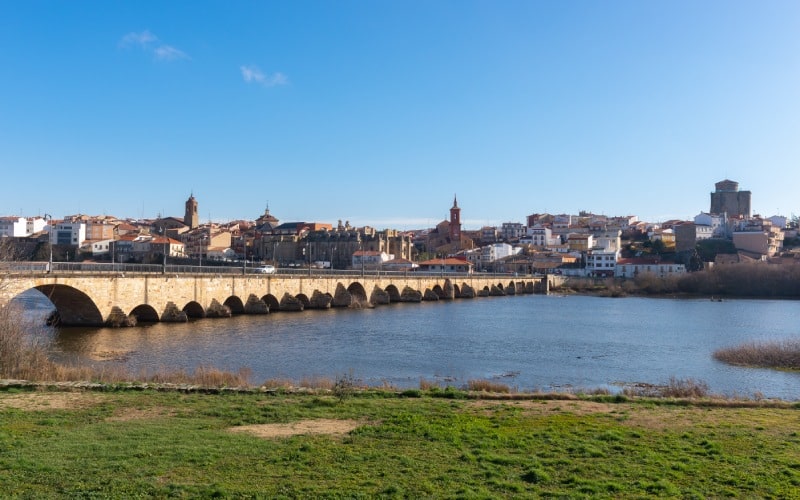 Puente sobre el río en Alba de Tormes.