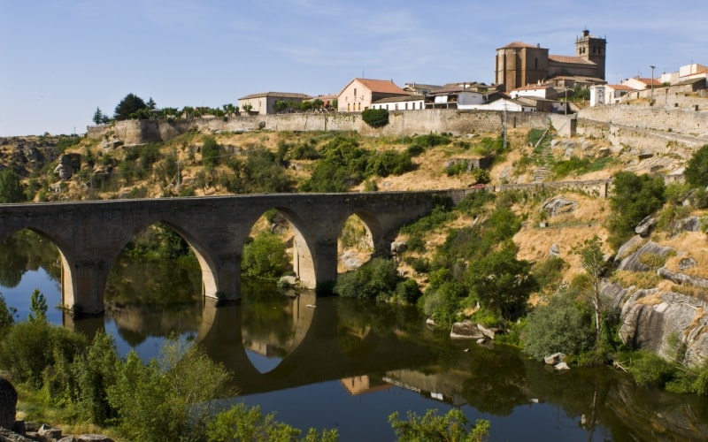 Puente sobre el Tormes y Castillo de Ledesma