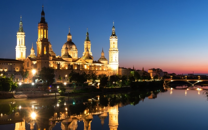 La basílica de Nuestra Señora del Pilar, en Zaragoza