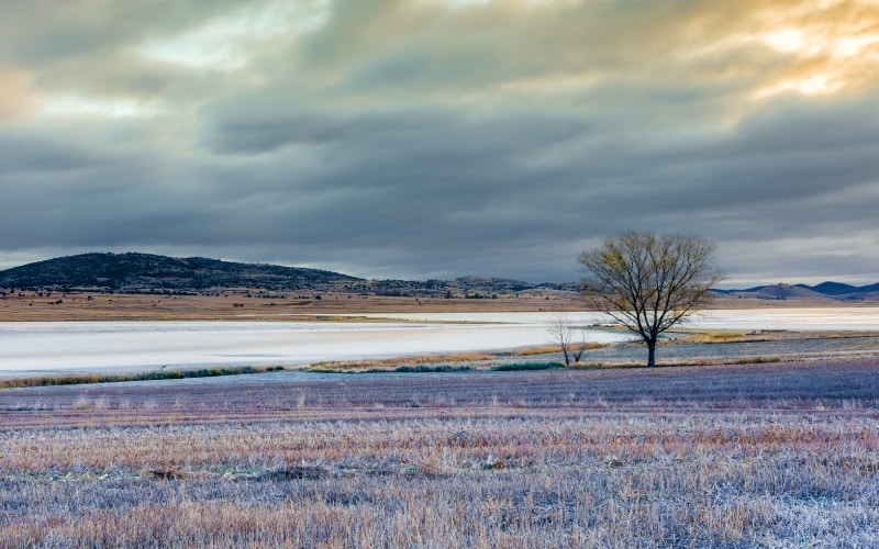 La panorámica en la Laguna de Gallocanta ofrece muchísima paz y tranquilidad