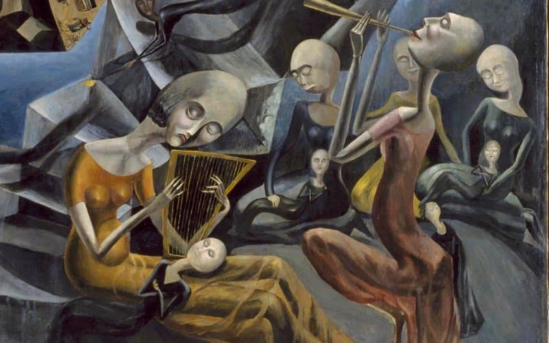 Detalle del cuadro de Ángeles Santos