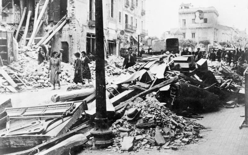 Destrucción de Granollers en la guerra civil