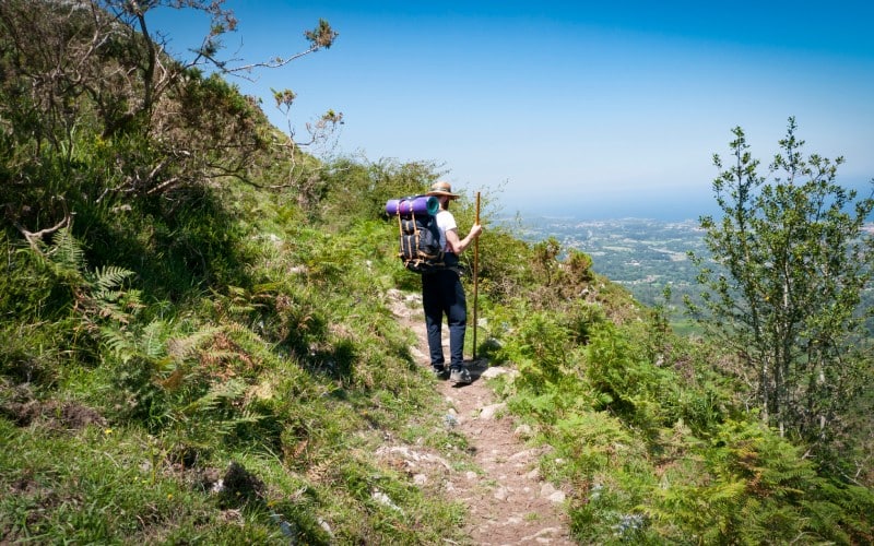Peregrino en el Camino de Santiago