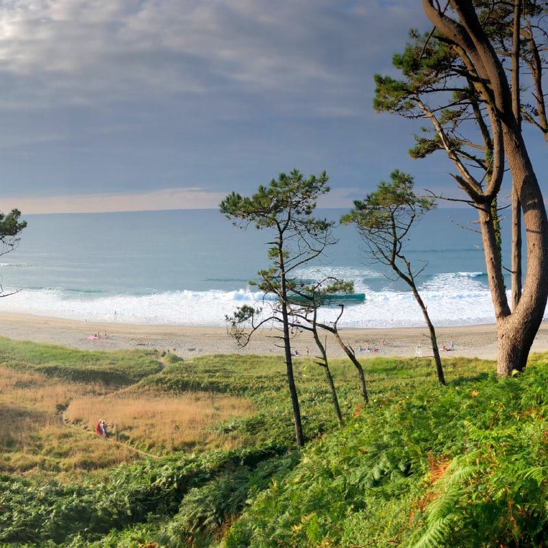 Vista de la Playa de Frejulfe, cercana a Puerto de Vega