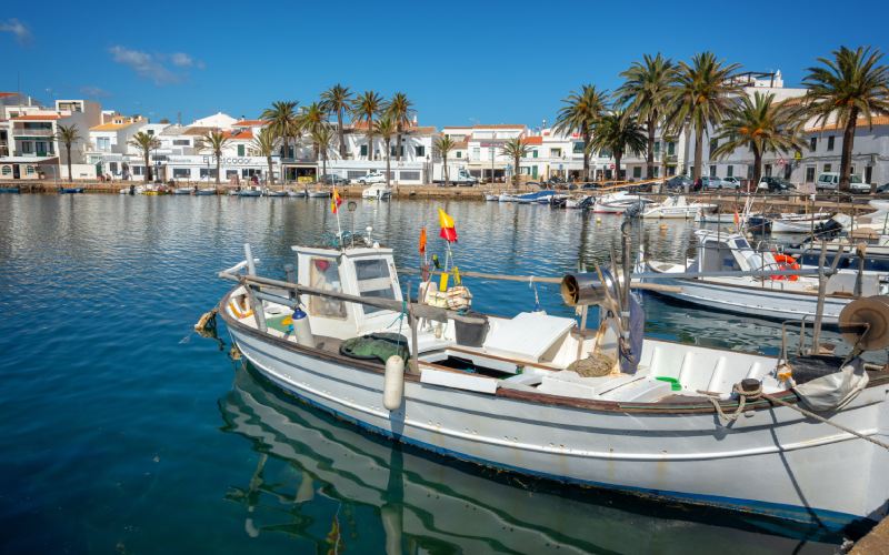El bonito puerto de Fornells