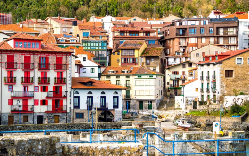 Casas de colores en Mundaka