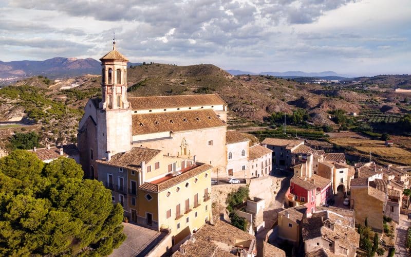 La población de Cehegín desde las alturas