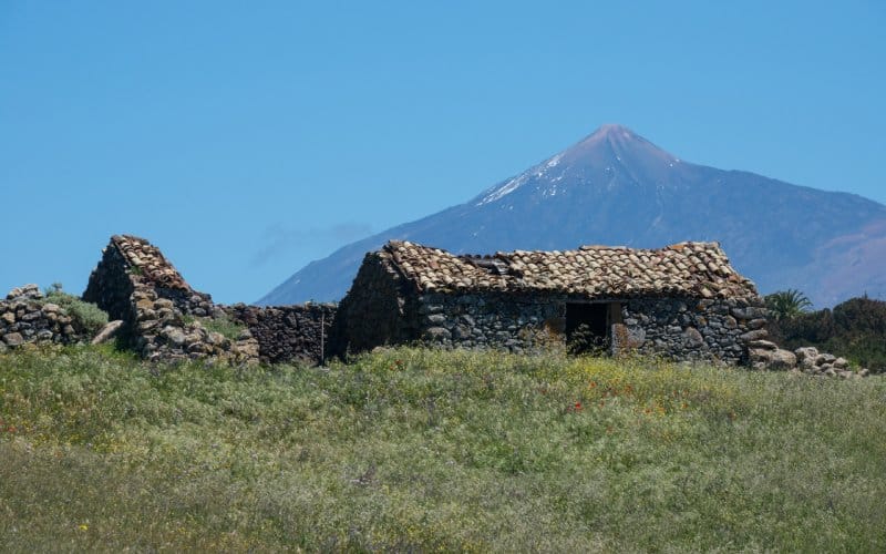Casa en ruinas en el entorno de Teno Alto