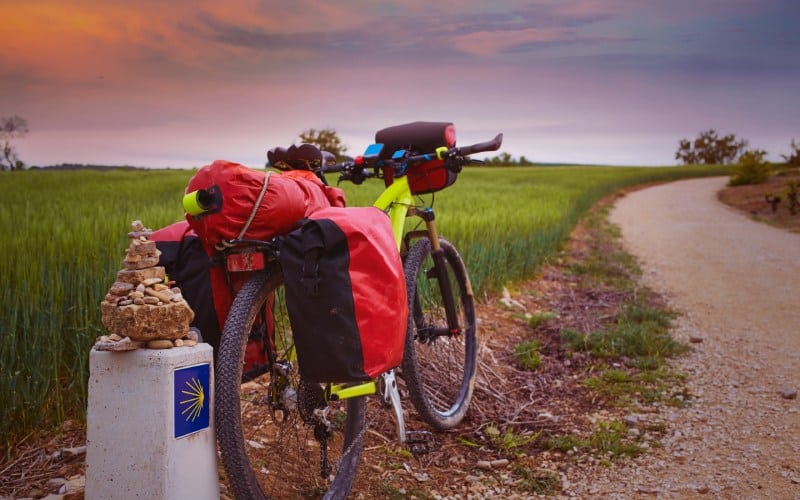 Bicicleta en el Camino de Santiago