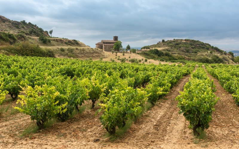 La ermita, en la distancia