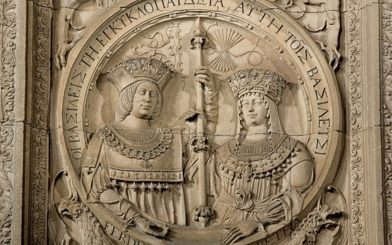 Retrato de los Reyes Católicos en la Universidad de Salamanca
