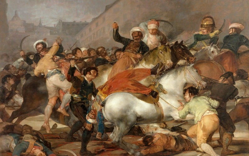 El dos de mayo de 1808 en Madrid, cuadro de Francisco de Goya