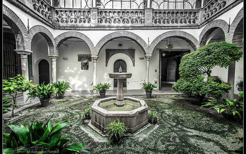 Patio interior casa de los tiros