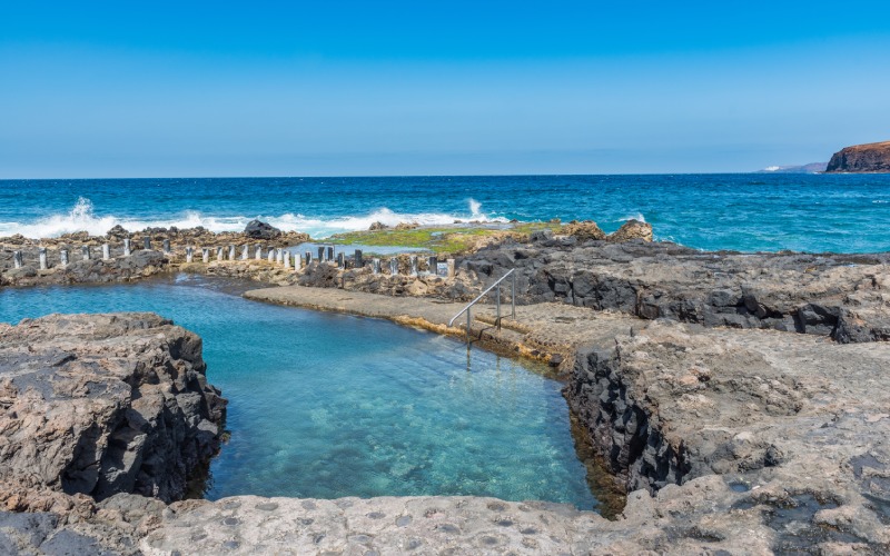 Piscinas naturales en Agaete