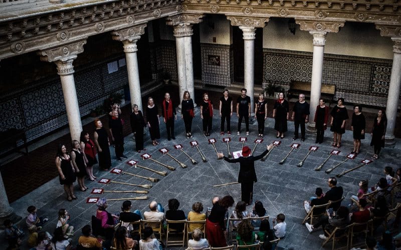 Actividad de Akelarre en el convento de la piedad