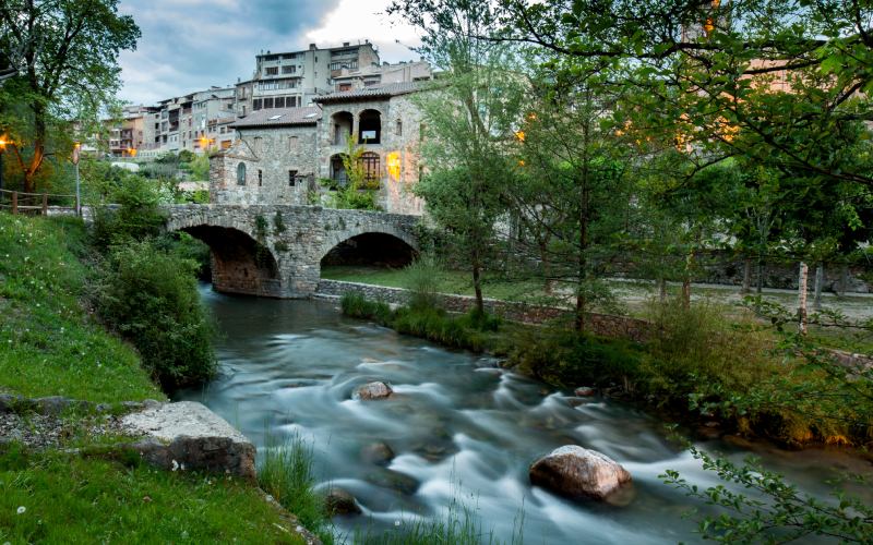 Bagà y su puente