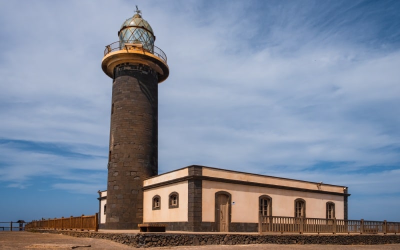 Faro en Punta de Jandía, cerca del Puertito de la Cruz