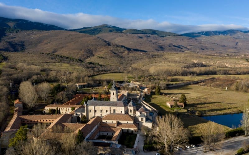 Vista aérea del Monasterio del Paular en Rascafría