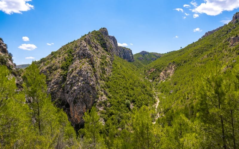 Tramo del barranco de Vallfiguera