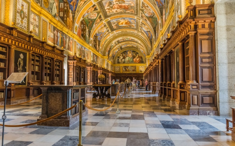 Interior del monasterio de San Lorenzo de El Escorial