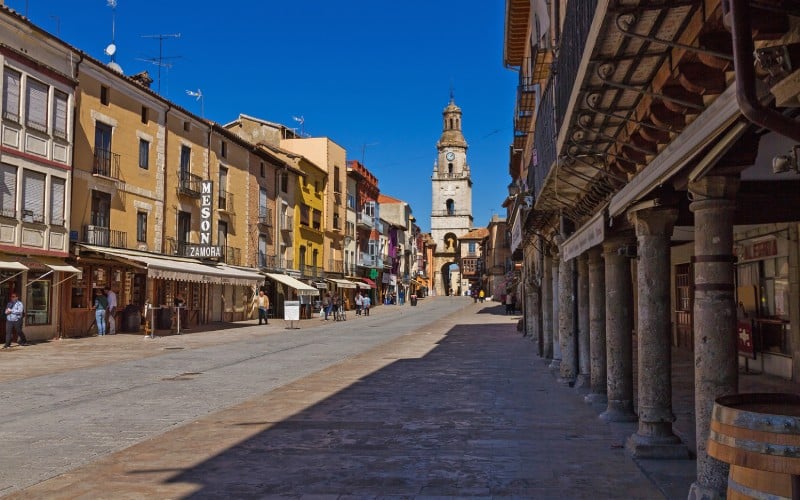 Detalle de las calles de la ciudad de Toro