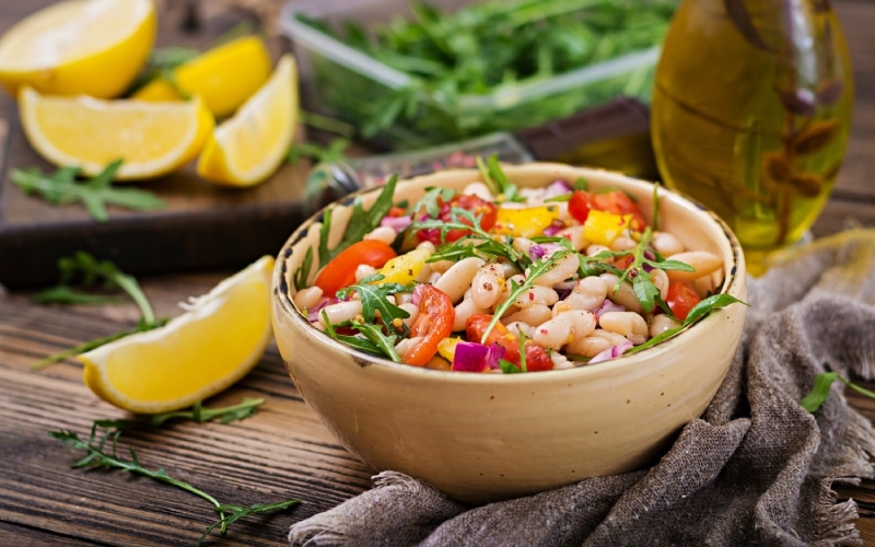 Ensalada de judías blancas