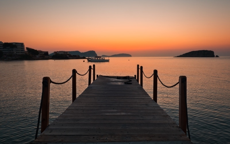 Atardecer en Ibiza, Islas Baleares