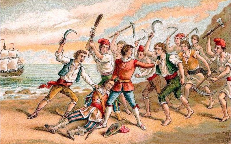 Ilustración de Hermenegildo Miralles sobre el Corpus de Sangre.