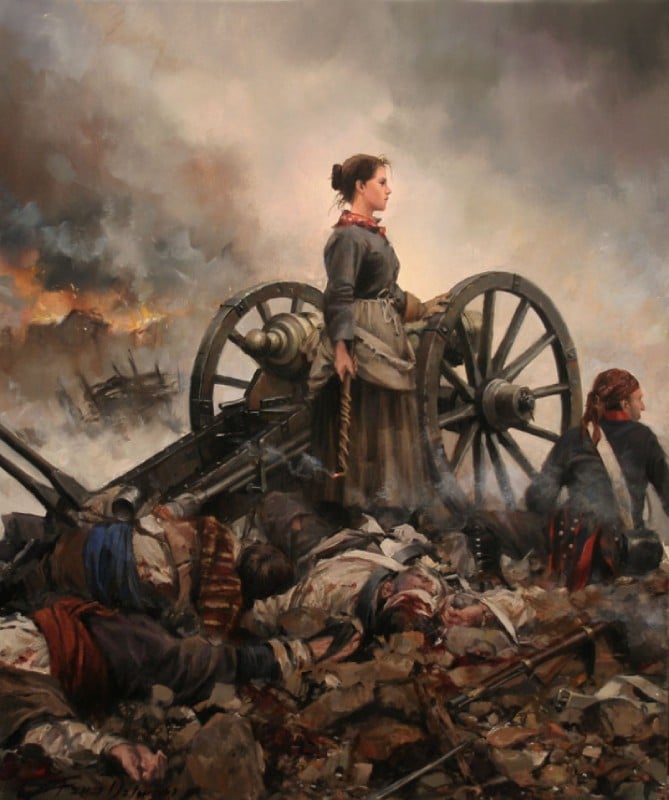 Cuadro de Agustina de Aragón