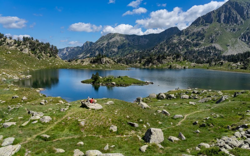 Lago de Estany Plan en la ruta de los 7 Lagos
