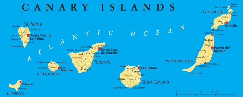 mapa islas canarias