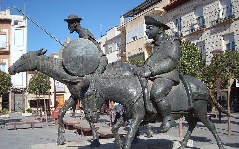 Esculturas de la obra maestra de Cervantes