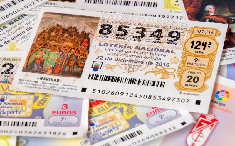 Billetes lotería navidad