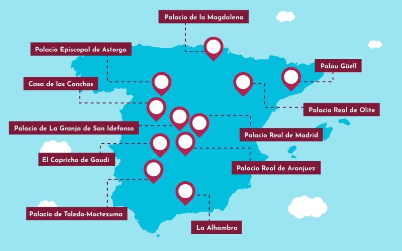 palacios más bonitos de España