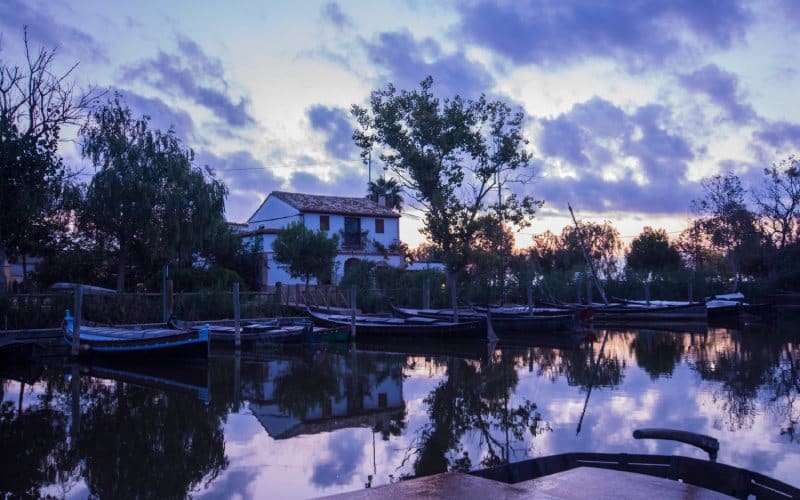 Puerto de Catarroja al amanecer