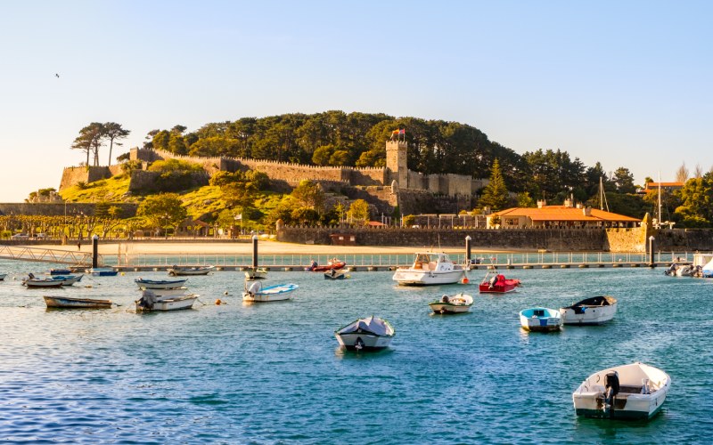 Fortaleza de Baiona desde el Atlántico
