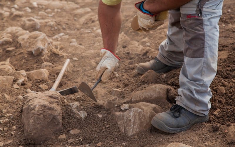 Trabajos de arqueología