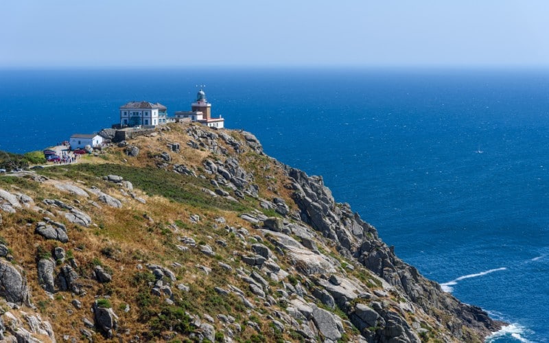 Acantilado de Finisterre y el Atlántico