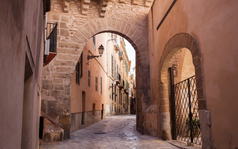 Calles de Palma de Mallorca, donde se vivió una de las grandes historias de amor españolas