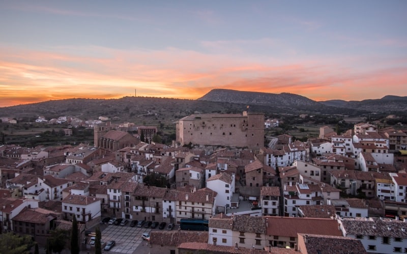 Atardecer en Mora de Rubielos
