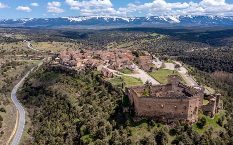 Vista de Pedraza desde el aire