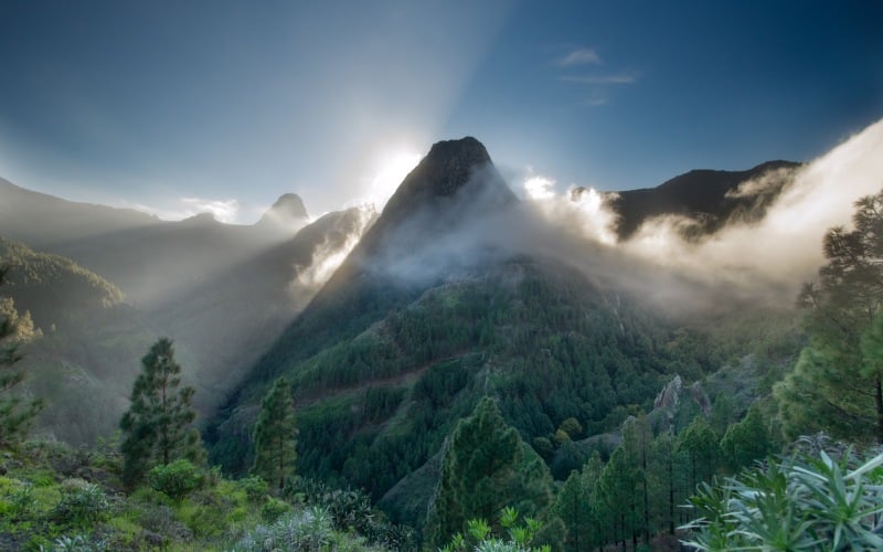 Paisaje del parque nacional de Garajonay