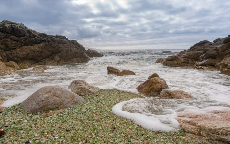 playa de cristales de laxe