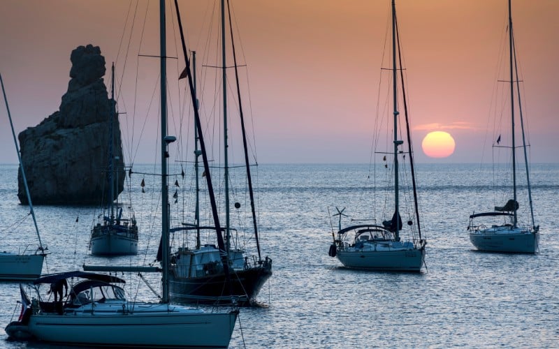 Los atardeceres de Ibiza son de los más famosos de España