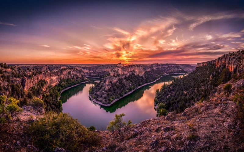 Atardecer en las Hoces del Duratón