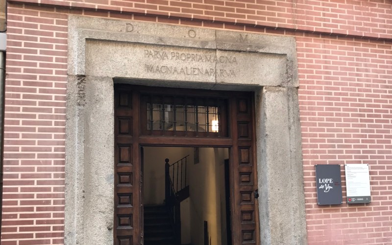 Entrada de la Casa Museo de Lope de Vega